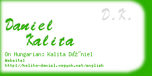 daniel kalita business card